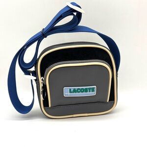Lacoste Gray and Blue Men's Crossbody Bag